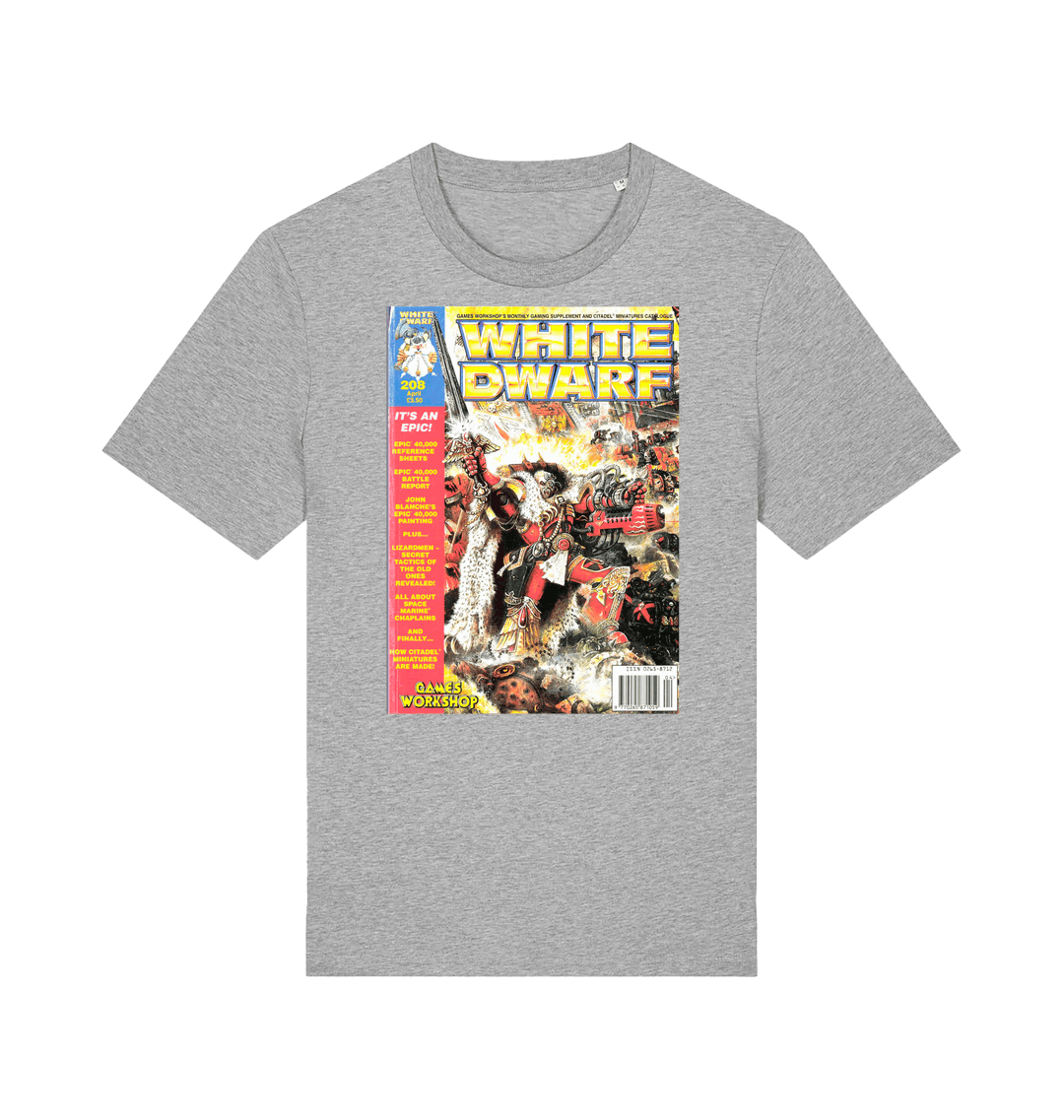 Heather Grey Printed T-shirt Front